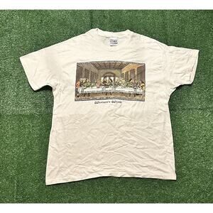 Vintage 90s Last Supper Jesus Women’s Work T-Shirt